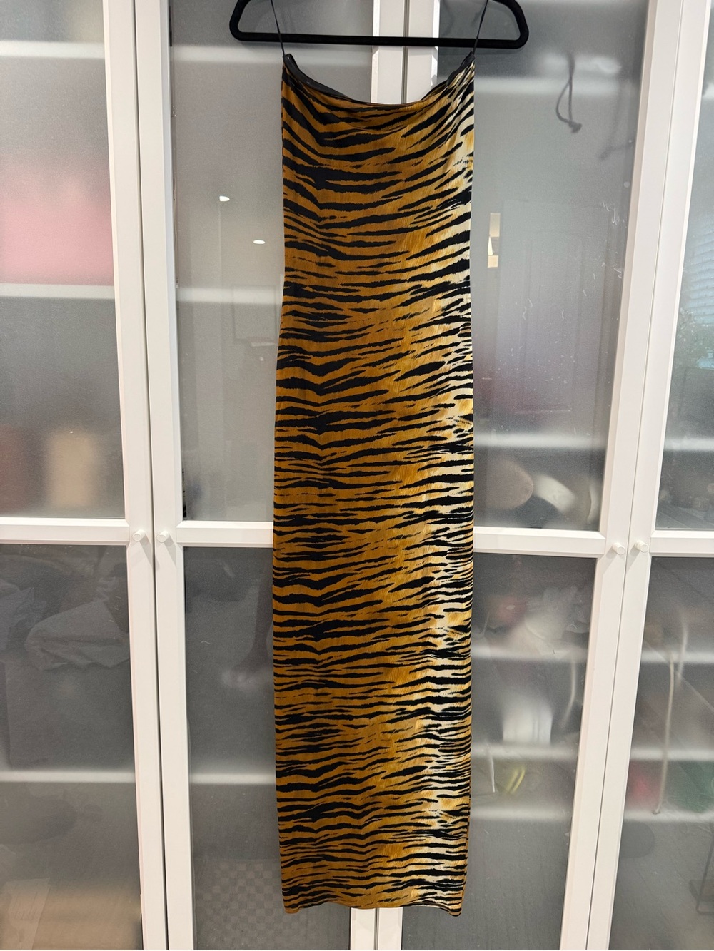 Alexandre Vauthier Tiger Print Maxi Dress S